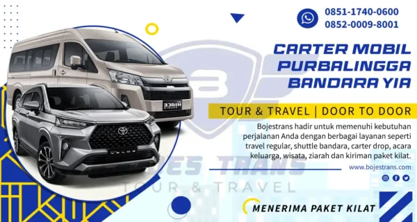 Carter Mobil Purbalingga Bandara YIA
