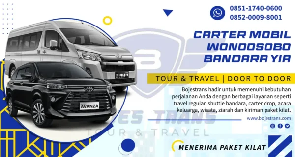 Carter Mobil Wonosobo Bandara YIA